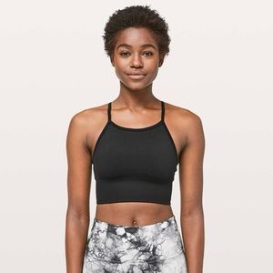 Lululemon Ebb To Street Bra Long Line small black